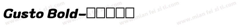Gusto Bold字体转换